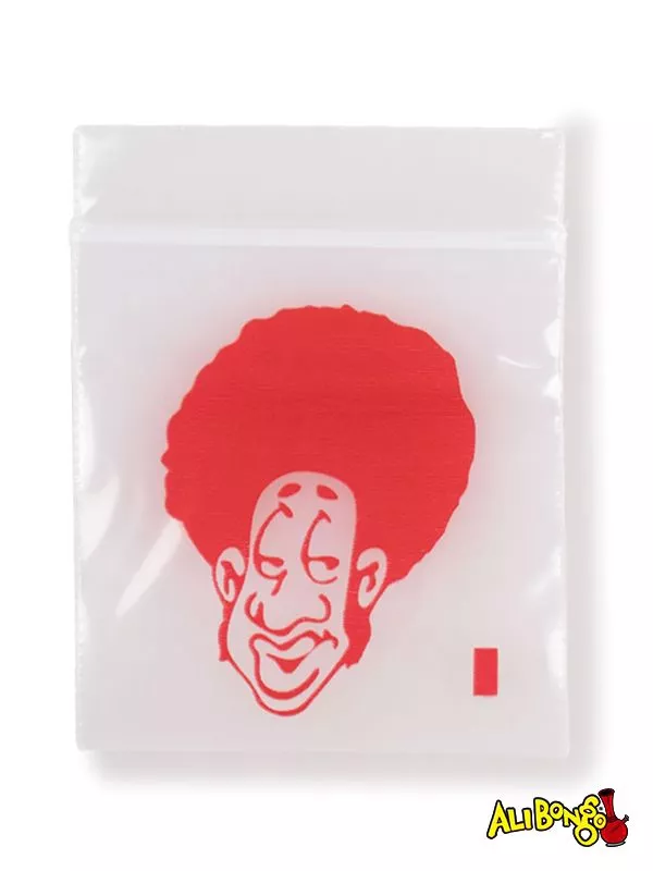100 Resealable Baggies Afro Man 4cm x 4cm
