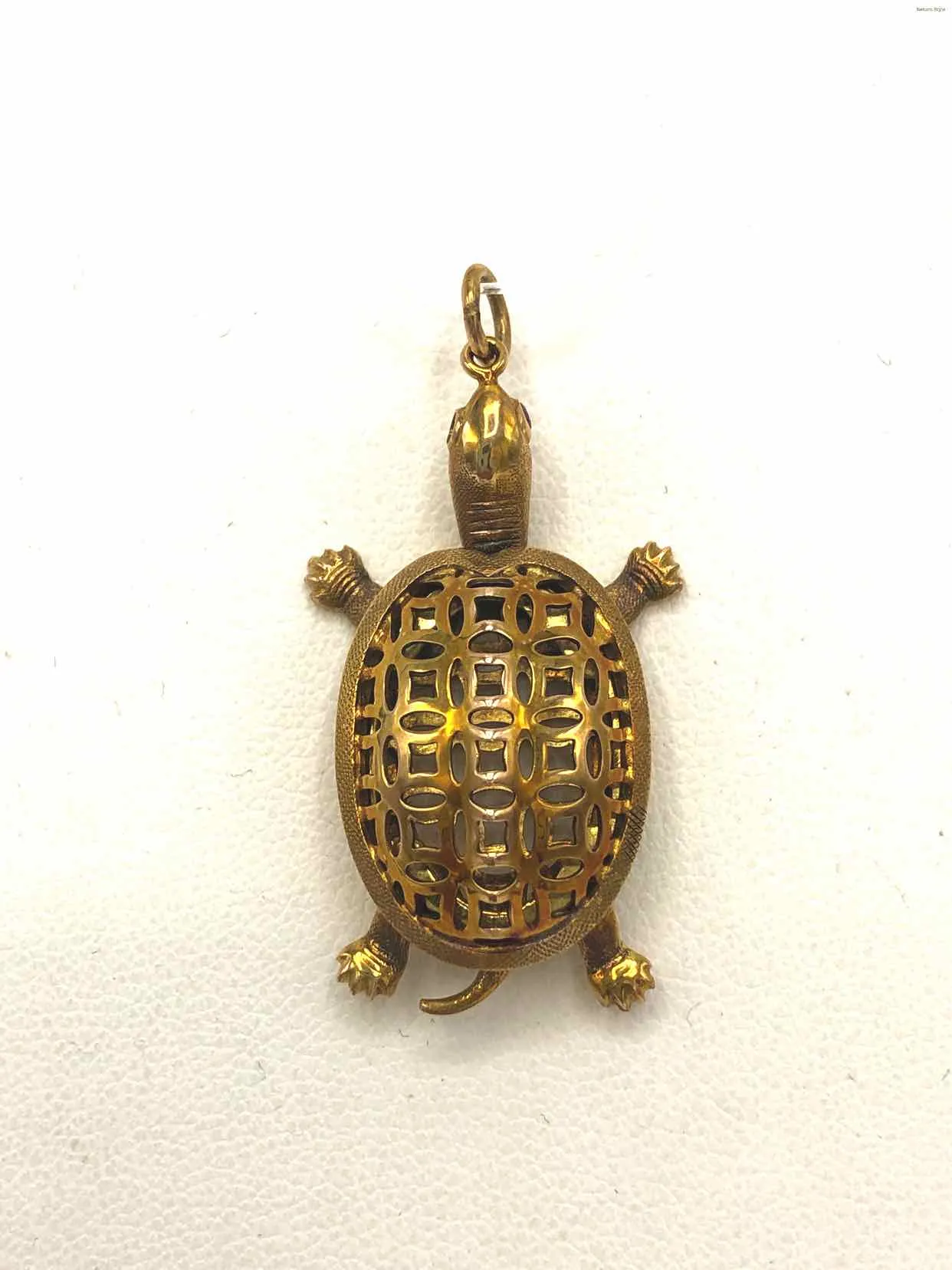 Gold Turtle Pendant