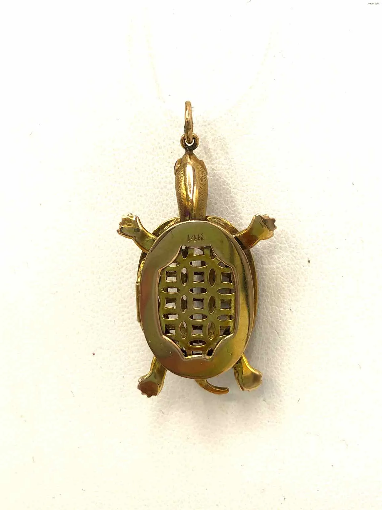 Gold Turtle Pendant