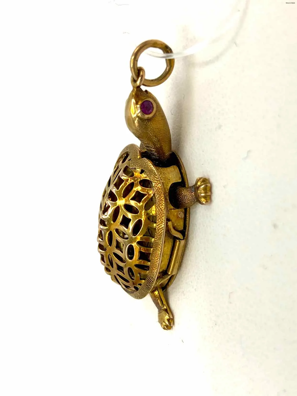 Gold Turtle Pendant