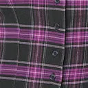 Retro 1940s Purple Plaid Addison Blouse