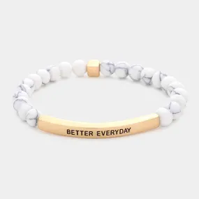 iLLASPARKZ Better Everyday Natural Stone Stretch Bracelet