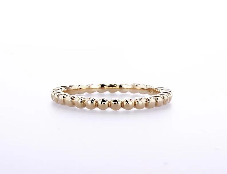 Gold Beaded Ring