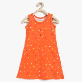 Color Patch A-line Dress for Infants