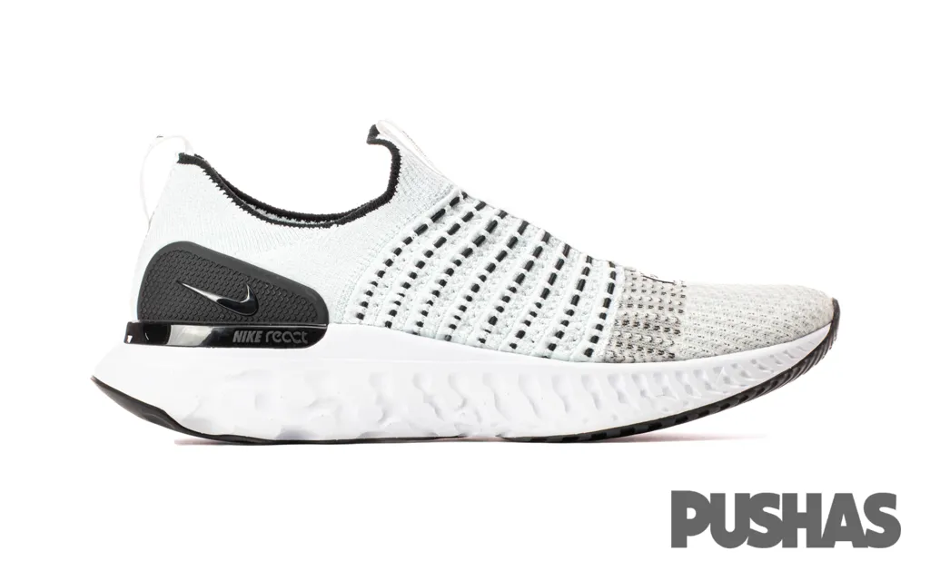 REVAMPED White Black RUNNING SHOES