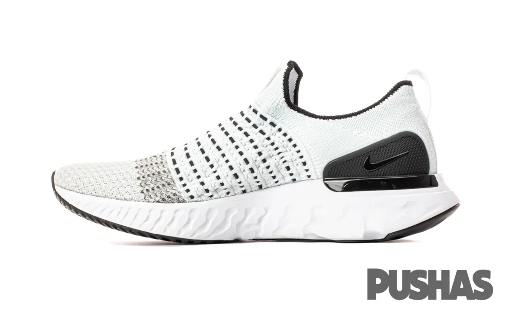 REVAMPED White Black RUNNING SHOES