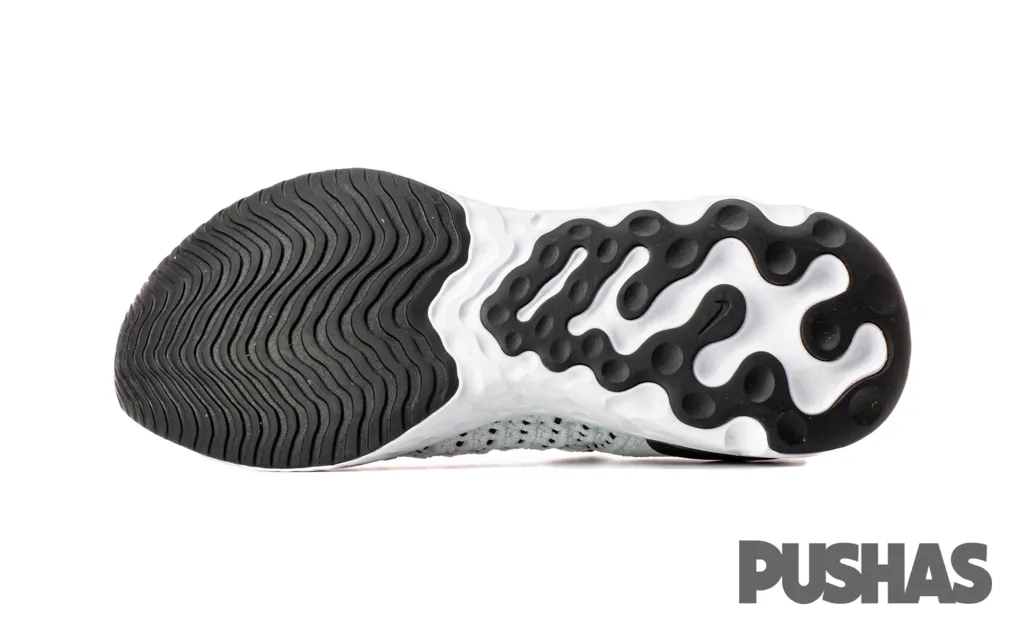 REVAMPED White Black RUNNING SHOES