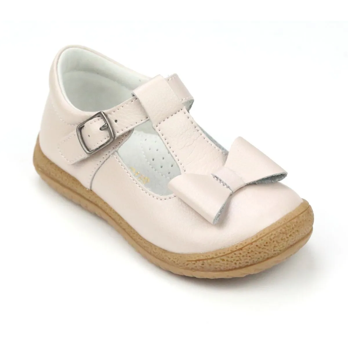 Almond T-Strap Girls' Mary Jane Shoes