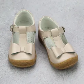 Almond T-Strap Girls' Mary Jane Shoes