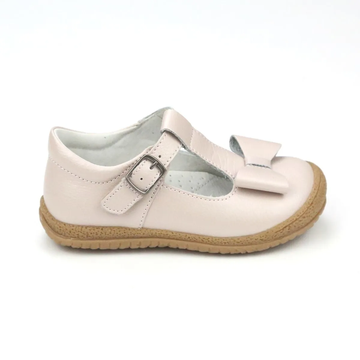 Almond T-Strap Girls' Mary Jane Shoes