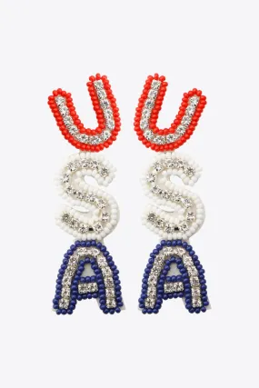 American Beaded Earrings