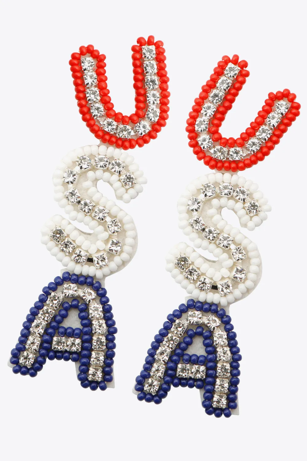 American Beaded Earrings