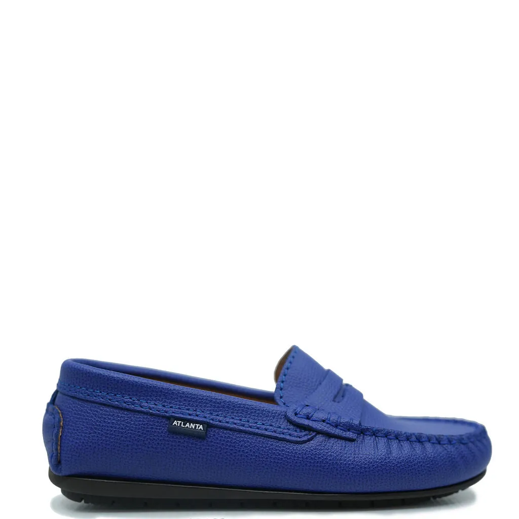 Atlanta Mocassin Cobalt Grain Penny Loafer