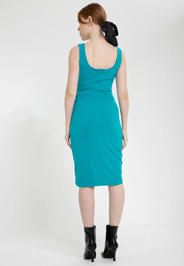 Sleeveless Wrap Contour Dress by Axton