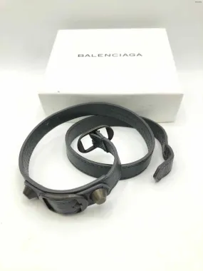 Gray BALENCIAGA Leather Wrap Bracelet