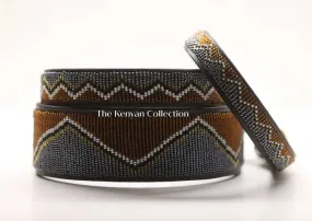 Beaded Belts with Snap Rivets