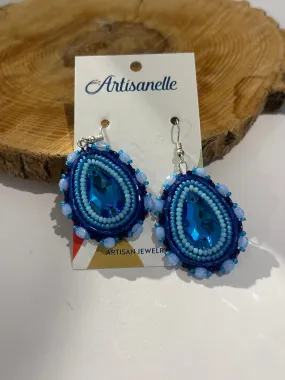 Stylish Beaded Drop Earrings