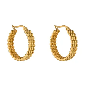 Beaded Hoop Earrings by Knight & Day Jewellery