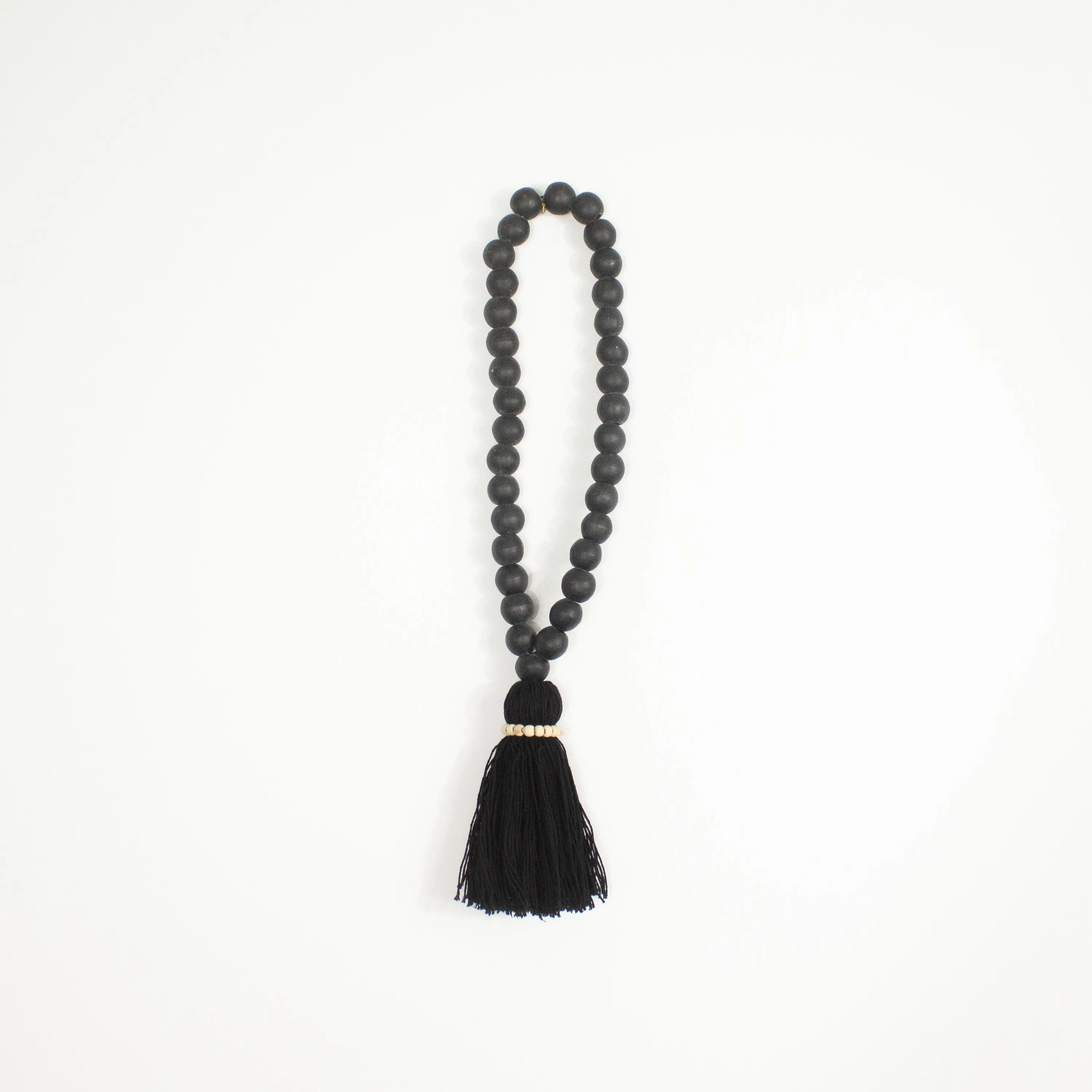 Black Beaded Tassel