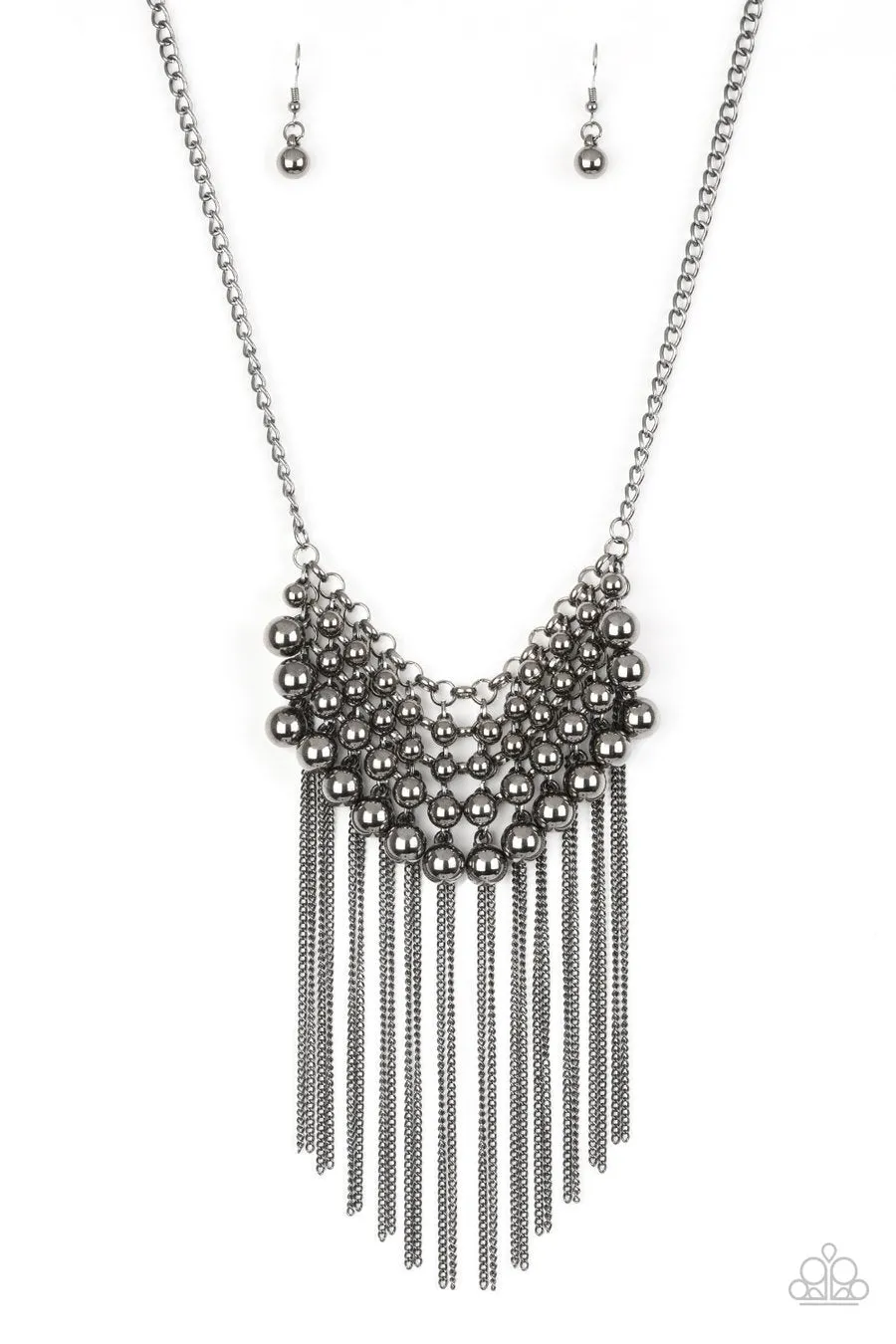 Black DIVA-de and Rule Paparazzi Necklace