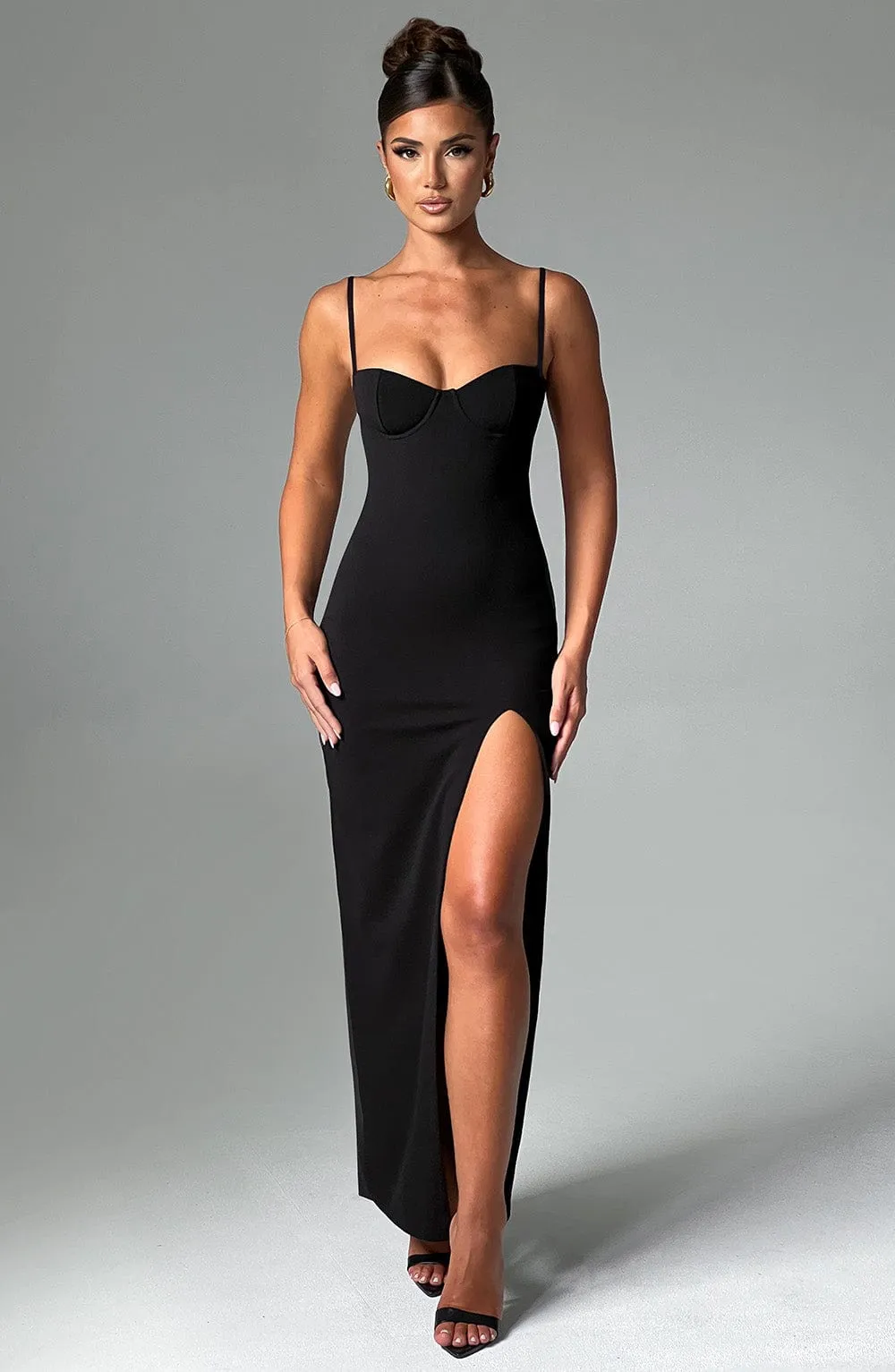 Black Asteria Maxi Dress