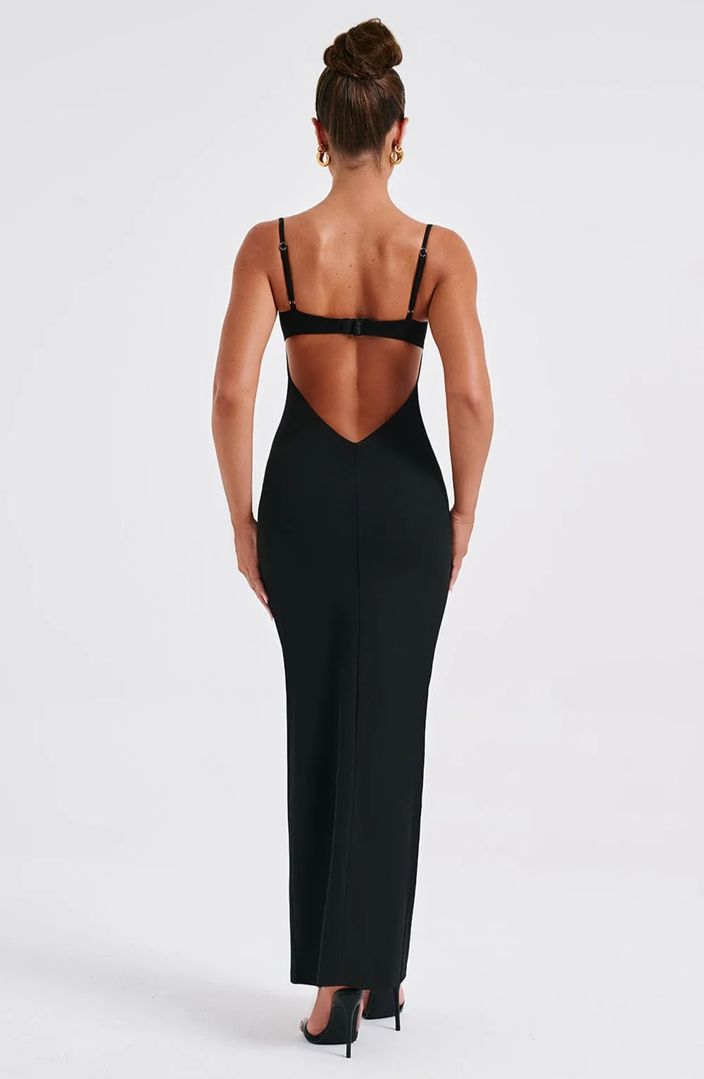 Black Asteria Maxi Dress