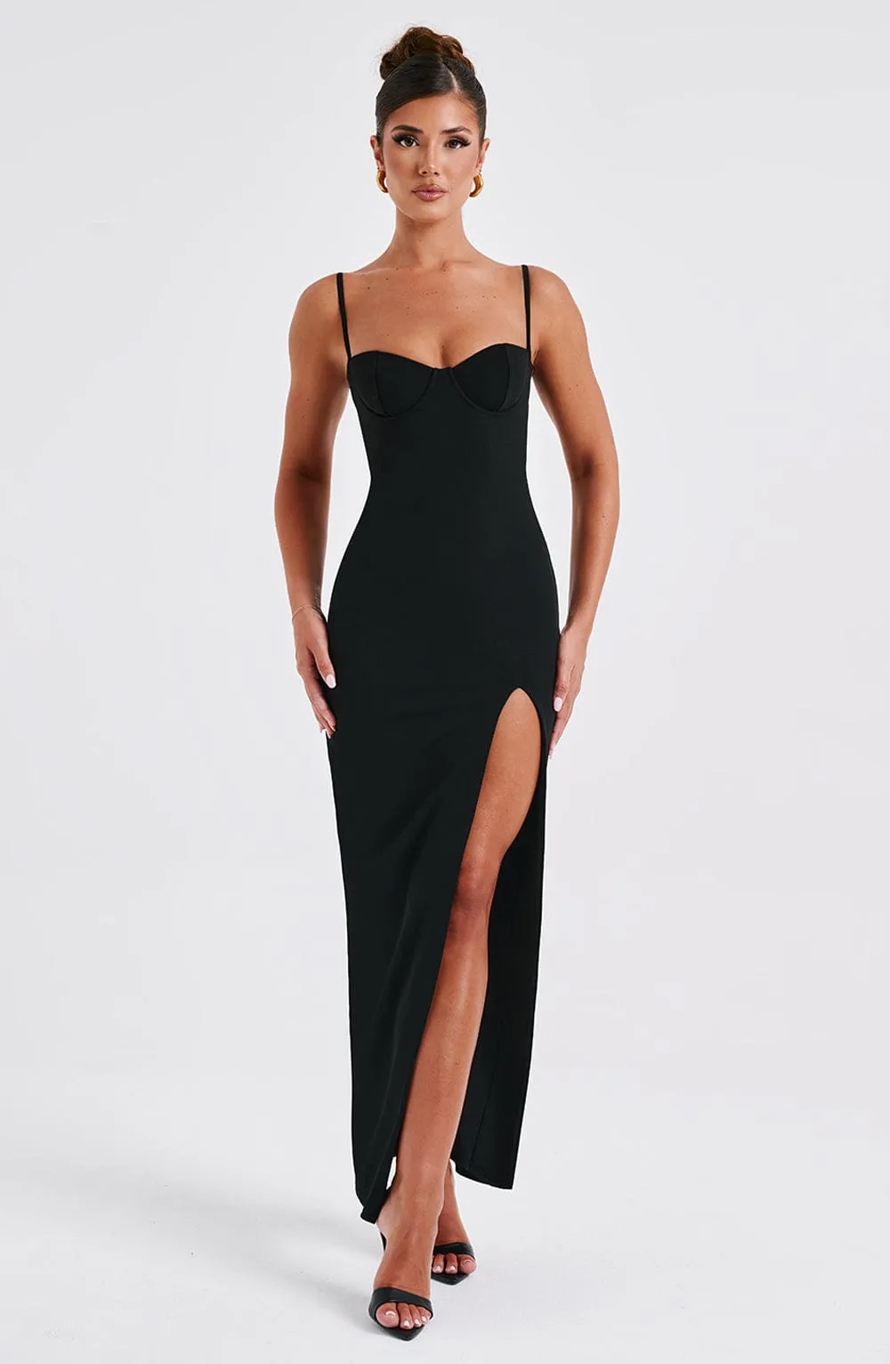 Black Asteria Maxi Dress