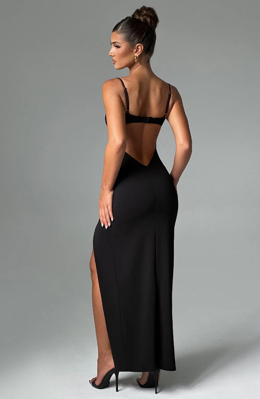 Black Asteria Maxi Dress