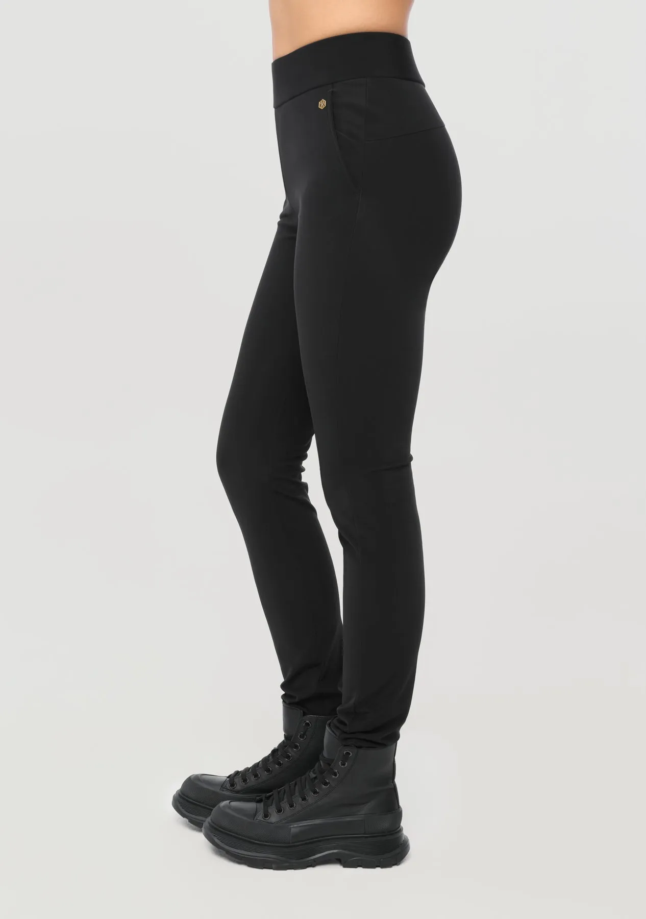 Black Stretch Windblocker Pants