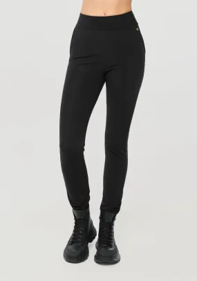 Black Stretch Windblocker Pants