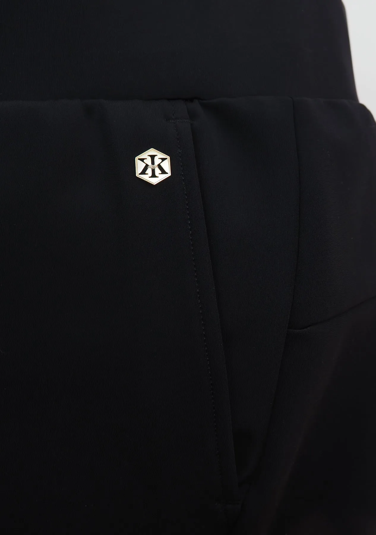 Black Stretch Windblocker Pants