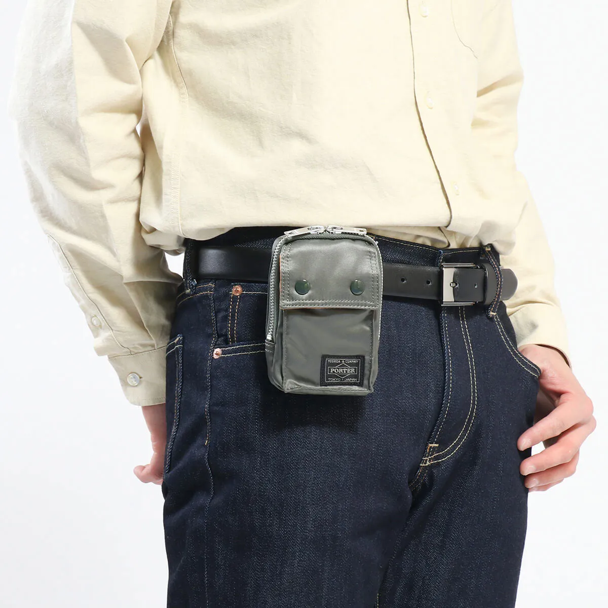 Black Tanker Pouch by Porter Yoshida Japan [622-79155]