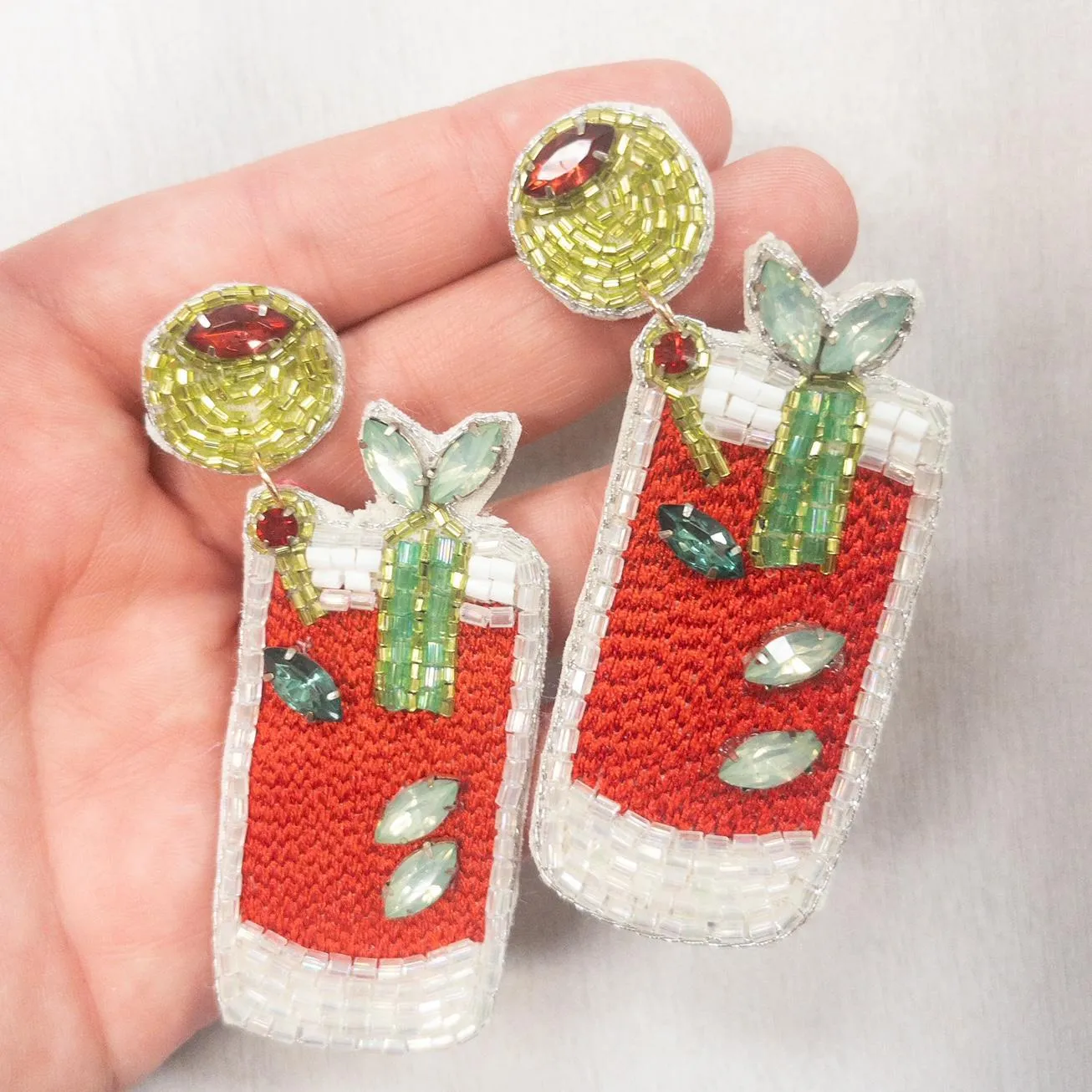 Bloody Mary Bead Earrings