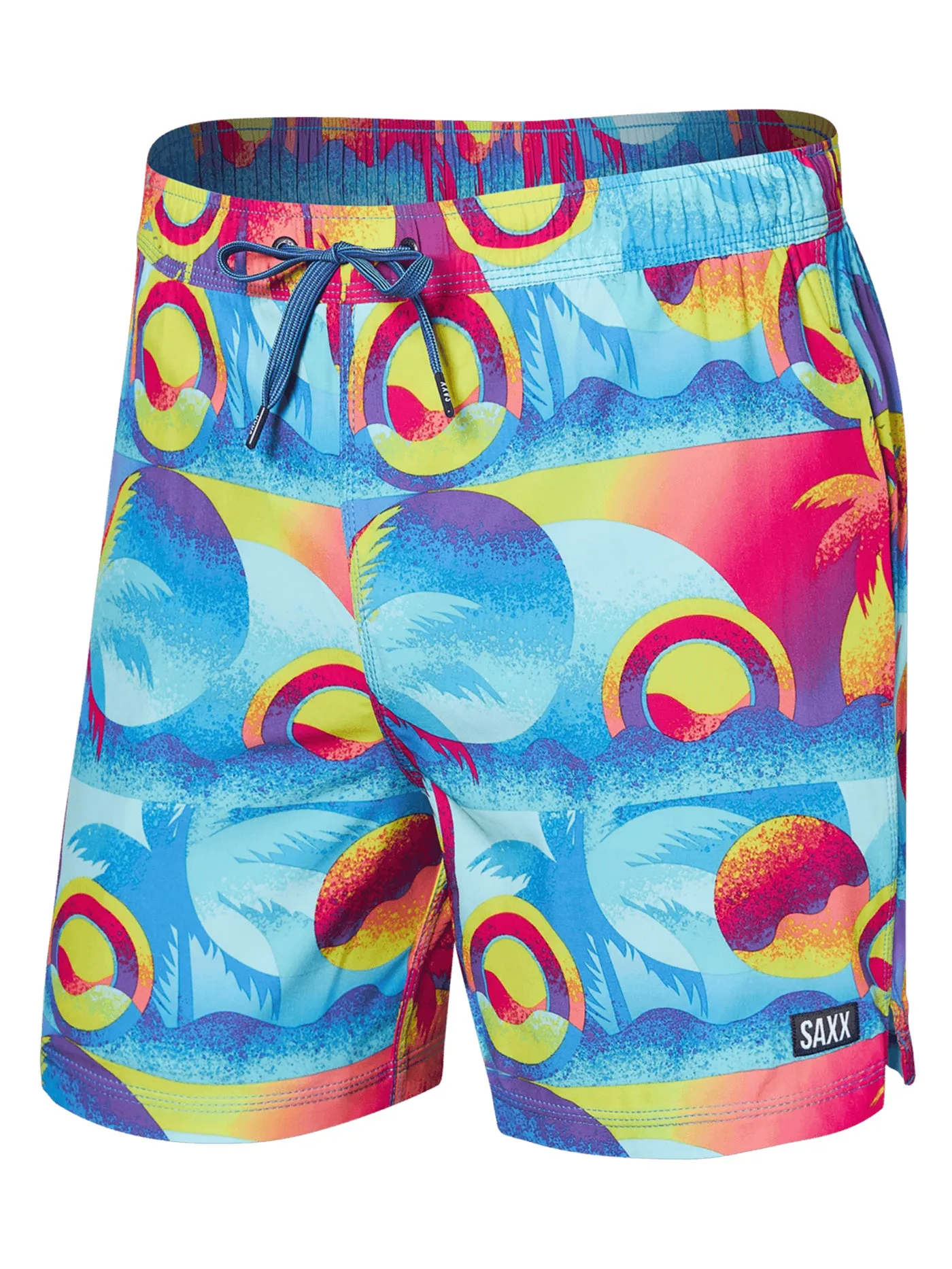 Blue Multi Coast 2 Coast 2-in-1 Oh Buoy 5 Volley Boardshorts