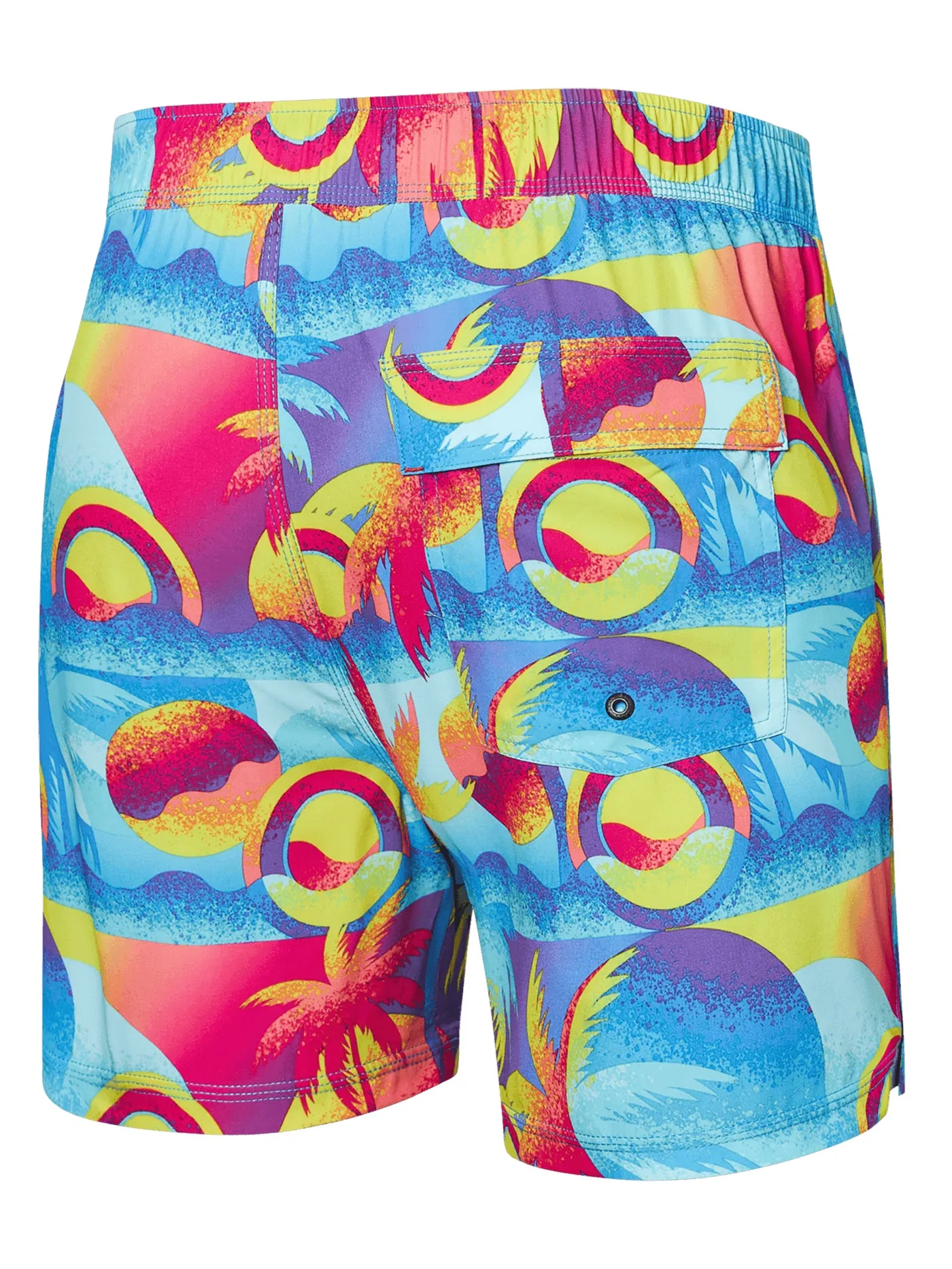 Blue Multi Coast 2 Coast 2-in-1 Oh Buoy 5 Volley Boardshorts