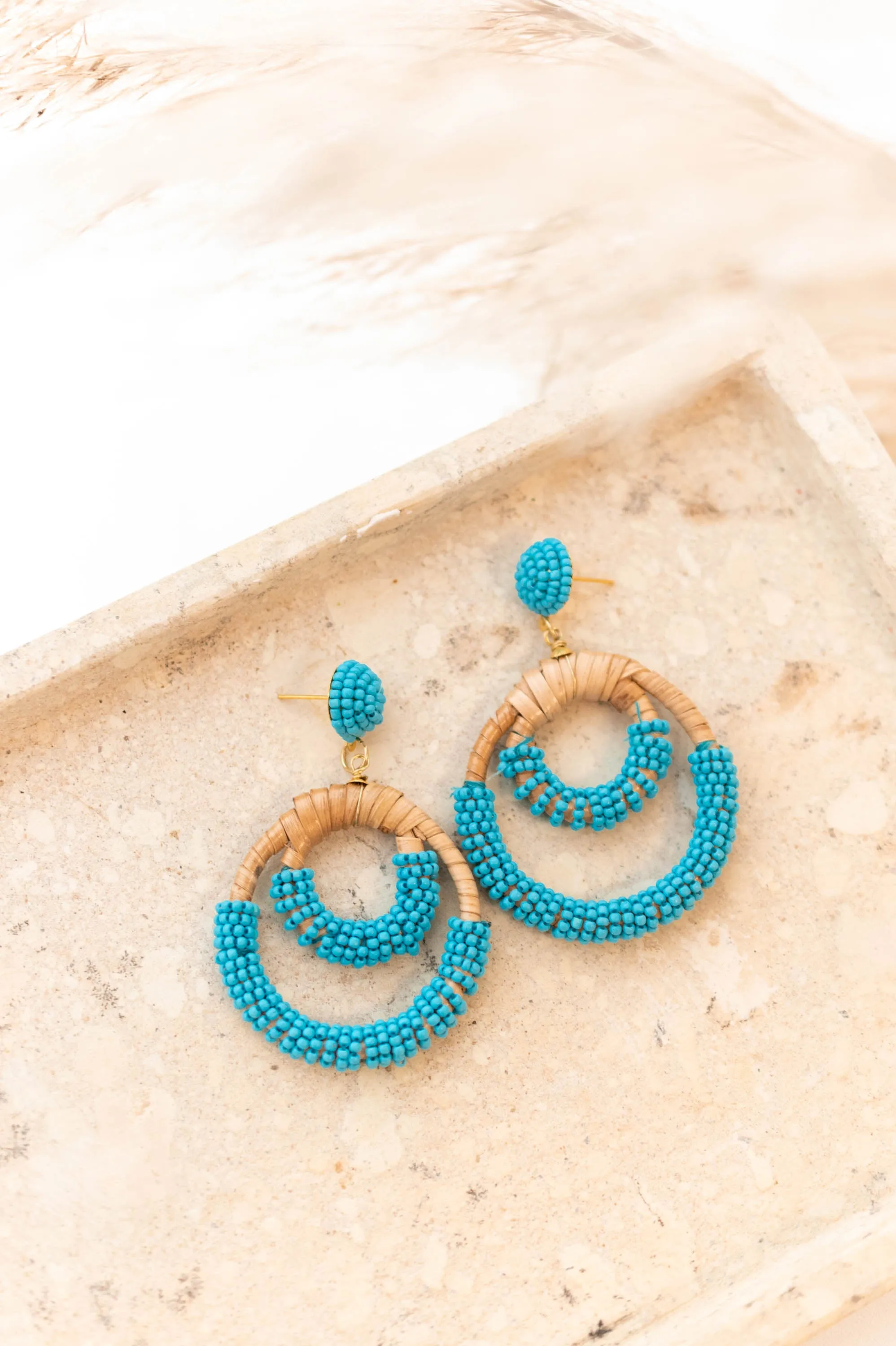 Blue Tropical Destinations Earrings