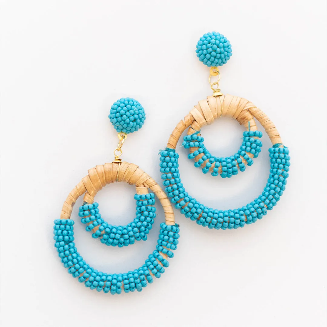 Blue Tropical Destinations Earrings