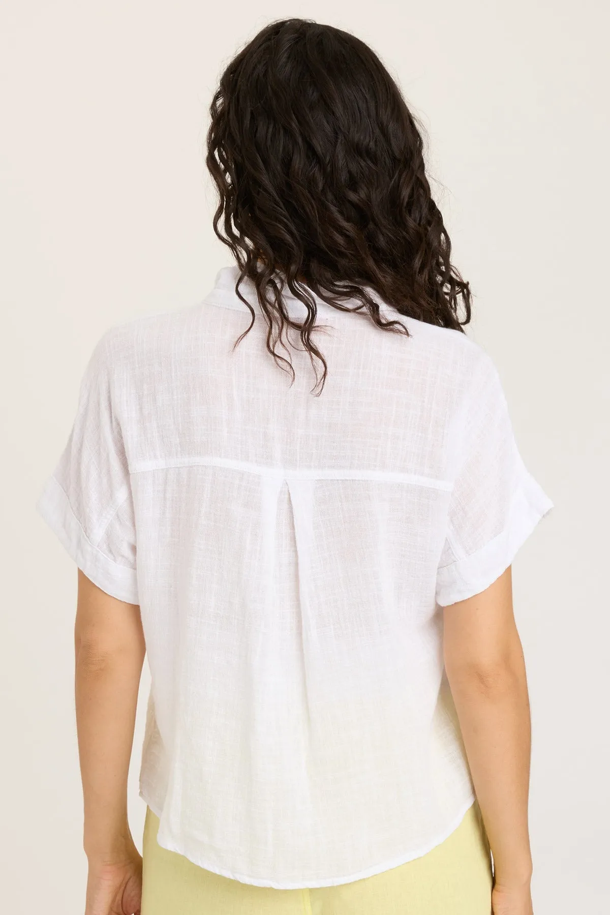 Teagan Tie Top in Gauze Fabric