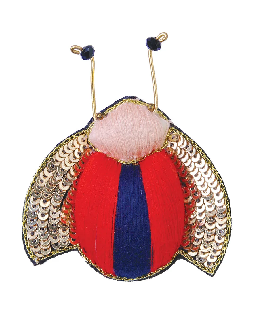 Beetle-Shaped Brooch