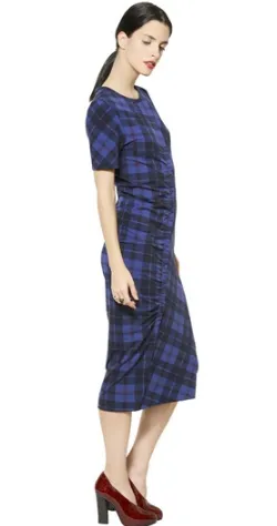 Checked Stretch Dress