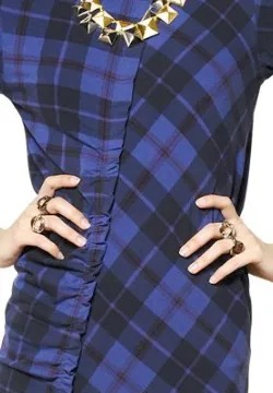 Checked Stretch Dress