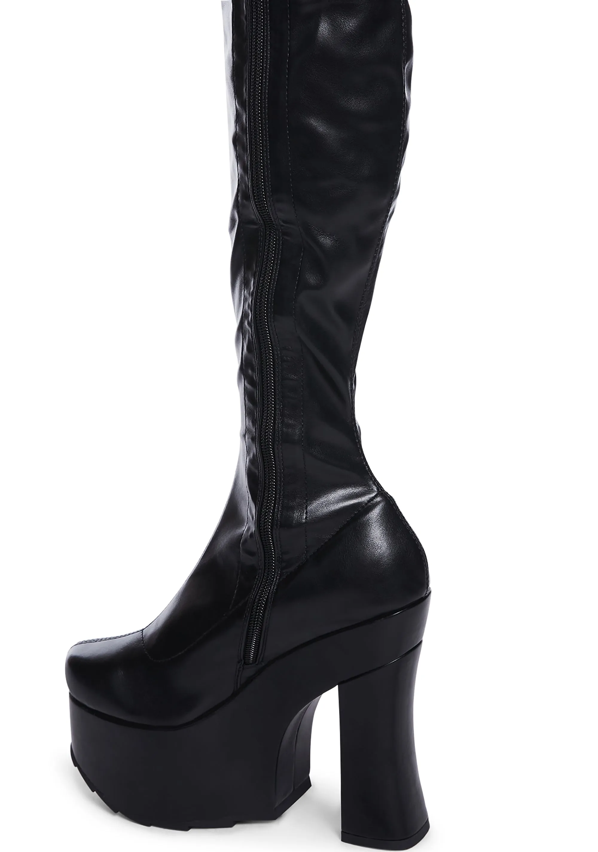 City Thigh High Boots Platform