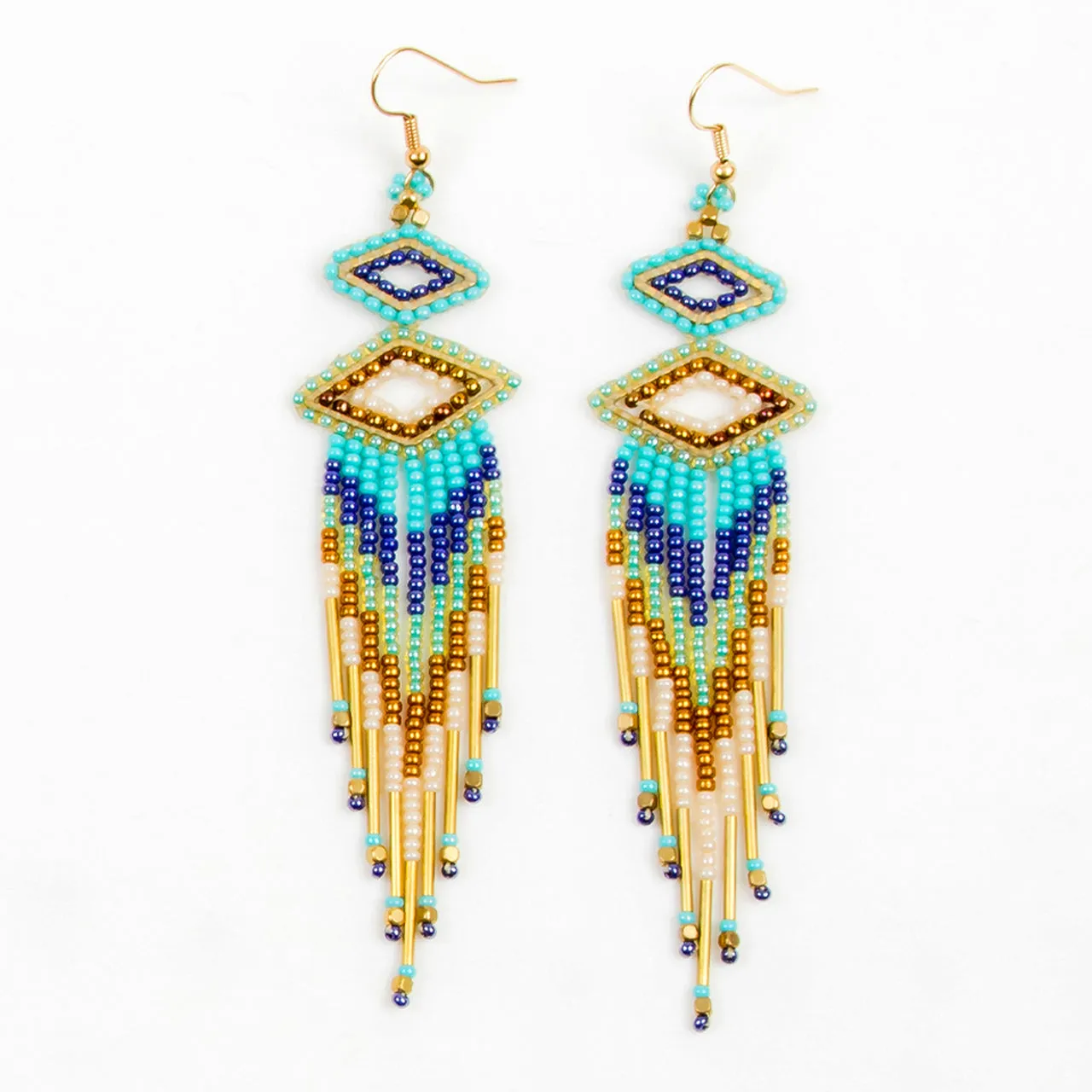 Colorful Carnival Beaded Earrings