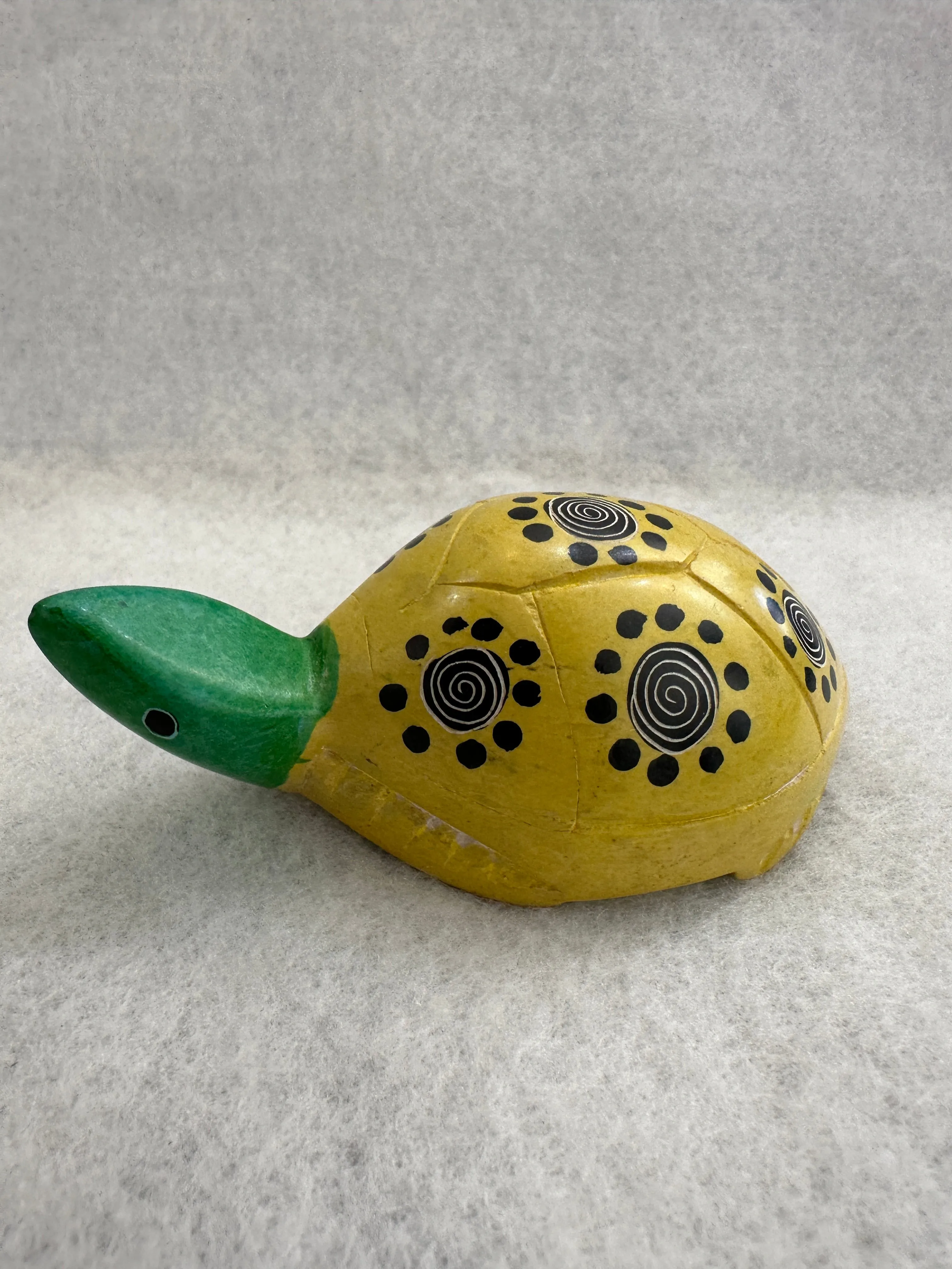 Handcarved Soapstone Turtle Sculpture