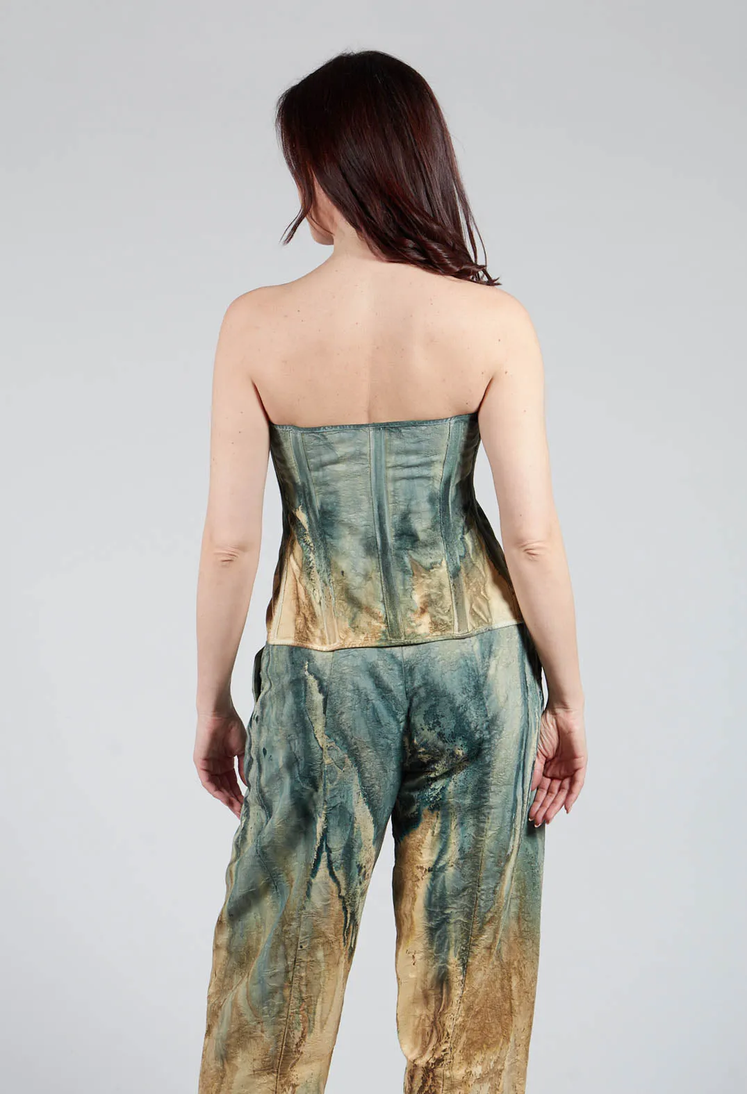 Petrol and Tea Corset Top