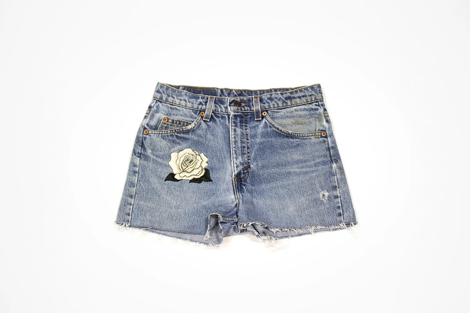 White Rose Vintage Levis Jean Shorts - Custom Order