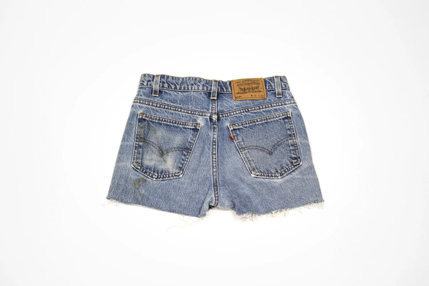 White Rose Vintage Levis Jean Shorts - Custom Order