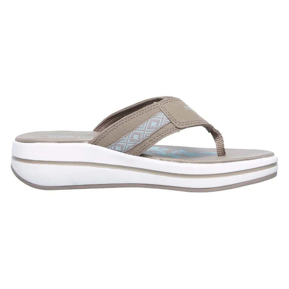 SKECHERS Dark Taupe Marina Bay Sandals