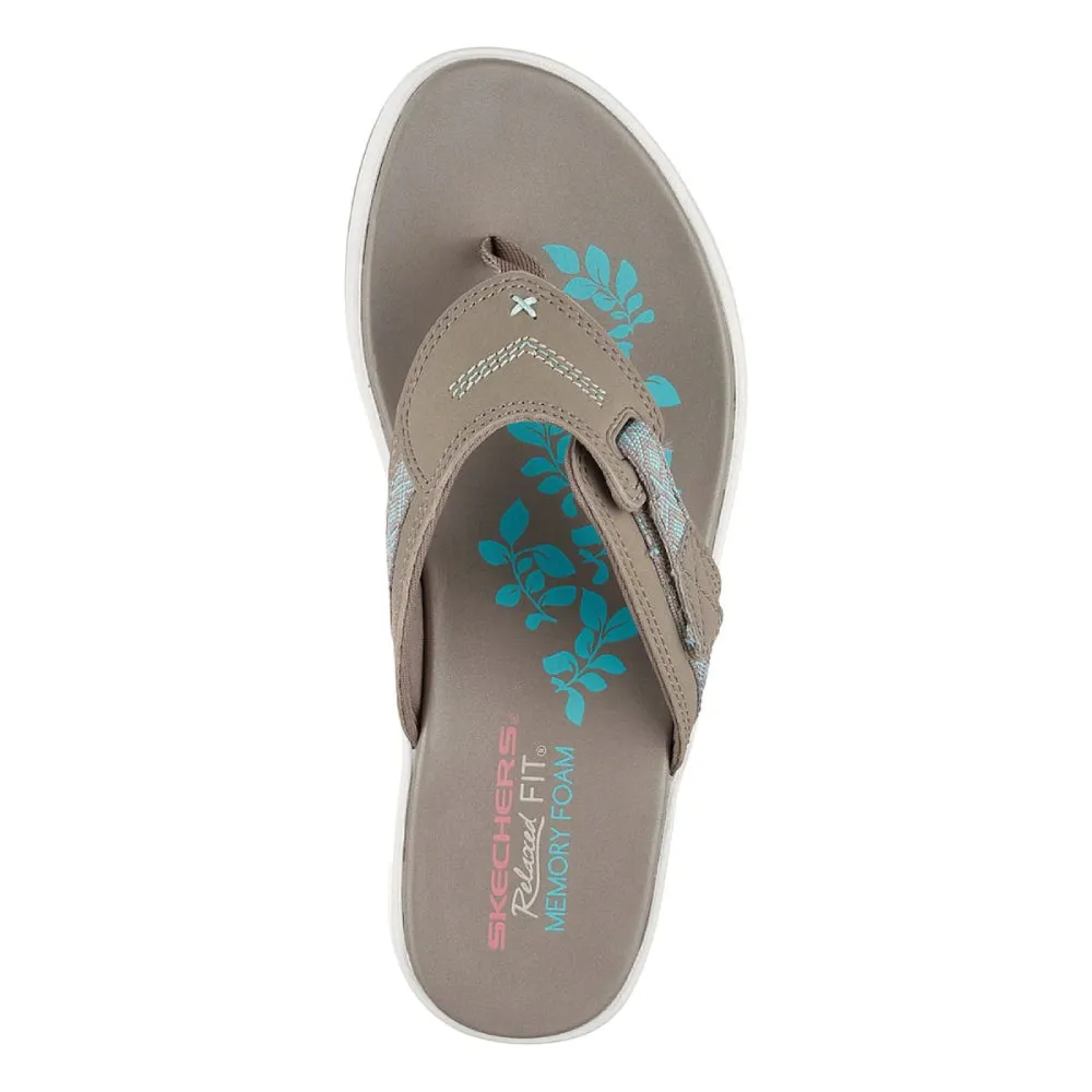 SKECHERS Dark Taupe Marina Bay Sandals