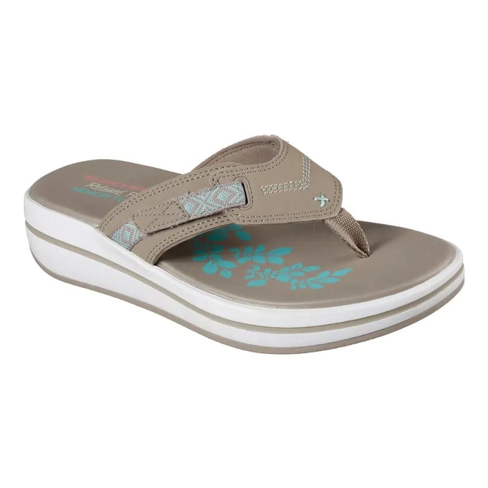 SKECHERS Dark Taupe Marina Bay Sandals